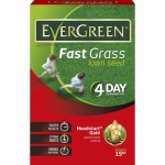 Evergreen Fast Grass Lawn Seed 450g + 33% Extra Free (Replaced with	119618,	5010272184846)