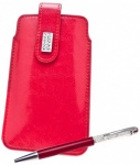 Red Diamante Iphone Case & Pen