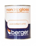 Berger N-Drip Gloss Brilliant White 750mls