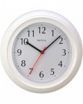 Bentima 'Wycombe' White 230mm Plastic Wall Clock (21412)