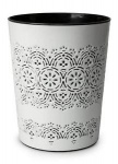 Flora Waste Bin White