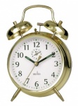 Acctim 'Saxon' Brass Keywound Double Bell Alarm Clock (12628)