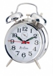 Acctim Saxon' Chrome Keywound Double Bell Alarm Clock (12627)