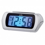 Acctim 'Auric' LCD Alarm Clock In Silver (12340)