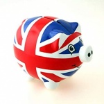 Union Jack Print Piggy Bank