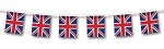 Bunting Union Jack 12ft with 11 Flags PVC
