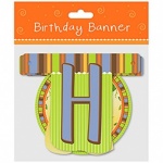 Happy Birthday Banner Jungle Design