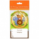 10 Invitation Cards Jungle Design