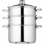 Kitchen Craft Three Tier Steamer - X Large 22cm - Stainless Steel