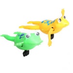 Battery Operated Swimming Frog on Platform with PVC Cover