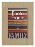 Wood Veneer Family 10x15cm / 6x4'' Photo Frame