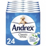 Andrex Classic White Toilet Paper 4pk X 6