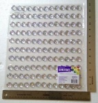 Adhesive Gemstones Clear (104 Pieces)