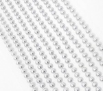 Adhesive Pearls 6mm White (206 Pieces)