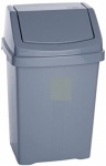 Wham Casa 50L Swing Bin Silver