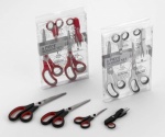 Set of 4 Scissors Black/Red
