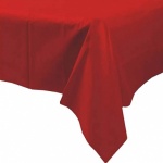 Caroline Plastic Table Cover 54 x 108 APPLE RED ( 1340 )