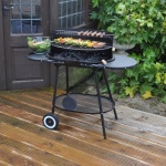 Kingfisher Oval Steel Trolley BBQ [BBQ5]