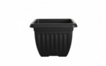 WHITEFURZE 30CM SQUARE ATHENS PLANTER BLACK