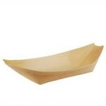 50 Fingerfood  - Bowls, Wood ''Pure'' 25x10cm Boat