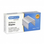 Rapesco Staples 26/8mm, Box of 5000
