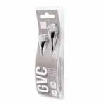 Bass Power Earphones with Mic Silver/White