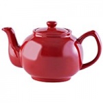 P&K RED 6CUP TEAPOT