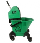 TC20 Bucket C/W 3'' Heavy Duty Castor - Green  (Kentucky mop bucket)