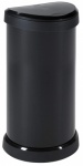 Curver Deco Bin - Touch Top Lid - 40L  Black/Black Lid
