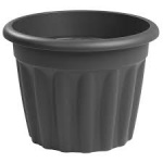 Wham Vista 40cm Round Planter Graphite