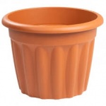 Wham Vista 40cm Round Planter Terracotta