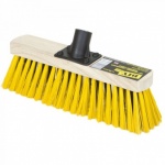 Outdoor Brushware - 12'' Wooden Indoor/Outdoor Broom Head + Handle