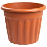 Wham Vista 50cm Round Planter Terracotta