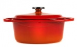 BERNDES 24CMS ROUND CASSEROLE POT AND LID CAST IRON