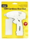 Rolsons Cordless 10w Glue Gun, 6 Glue Sticks and Batt 70522