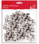 Gift bows-Assorted sizes silver (XAFGA204)