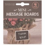 Message Mini Chalkboard 4pk