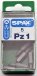 Spax Driver Bits - Retail Packs  RP BIT PZ1 25MM  Pk5