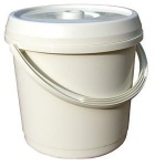 WHITEFURZE 14 LITRE BUCKET+ LID - CREAM