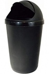 WHITEFURZE 50L SW LID BIN AND BASE BLACK 2 CASES