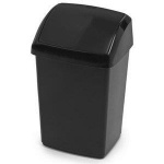 WHITEFURZE 30L SW LID BIN AND BASE BLACK 2 CASES