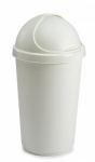 WHITEFURZE 50L BULLET BIN AND LIDS CREAM 2 CASES