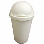 WHITEFURZE 30L BULLET BIN AND LIDS CREAM 2 CASES