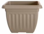 WHITEFURZE 30CM SQUARE ATHENS PLANTER TAUPE
