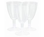 PLASTIC WINE GLASSES PK8