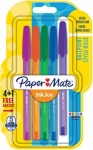 PaperMate InkJoy 100 CAP Capped Ball Pen with 1.0 mm Medium Tip - Assorted Fun Colours - Pack of 4 + 1