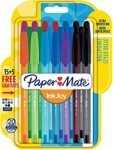 PaperMate InkJoy 100 CAP Capped Ball Pen with 1.0 mm Medium Tip - Assorted Fun Colours - Pack of 15 + 5