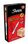 Sharpie Twin Tip Permanent Marker - Red - Pack of 12
