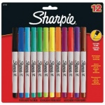 Sharpie Ultra Fine Point Permanent Markers - Assorted Colours - Pack of 12