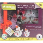 **** Kingfisher 10 CHRISTMAS CHARACTER BATTERY OPERATED LED LIGHTS [BOFSM]